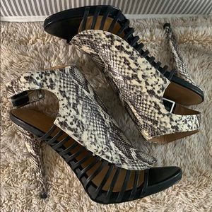 Women’s snakeskin heels